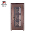 hot sale main entrance exterior single leaf steel door from China